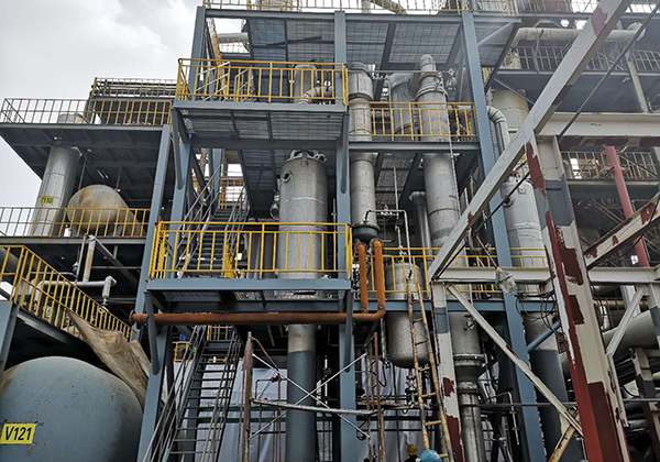 三效蒸發器（qì）實際運行案例實景拍攝