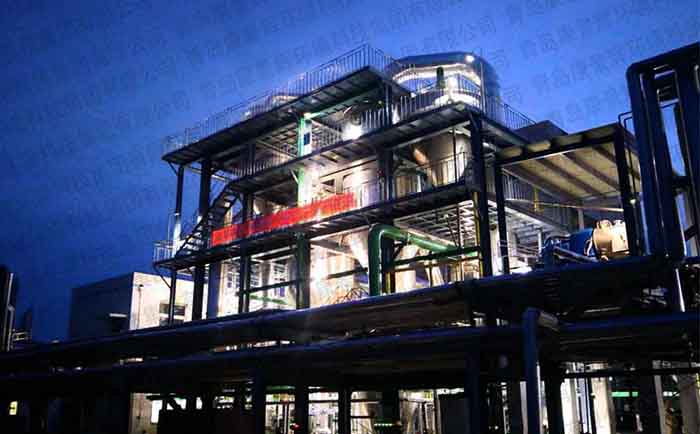 光伏含鹽廢水處理三效蒸發器（qì）項目案例